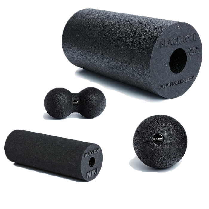 BLACKROLL Zubehr Set inkl. Blackroll scharz,Blackroll Mini, Ball Schwarz 8 cm und Duo-Ball 8 cm Blackroll AG