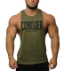 Gym King Sleeveless Deepcut Bodybuilding Tank Olive S