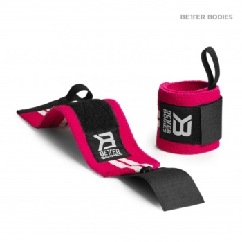 Better Bodies Womens Wrist Wraps Pink & Aqua New Style