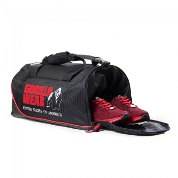 Gorilla Wear USA Jerome Gym Bag Sporttasche Black/Red