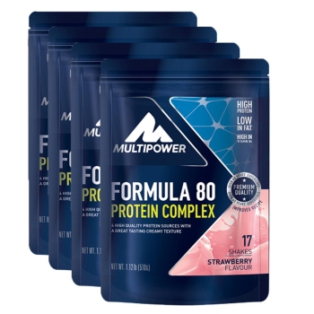 Multipower 4 x Formula 80 Protein Complex 510g Beutel...