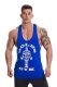 Golds Gym Classic Stringer Tank Top Royal Blue/Blue S-XXL Bodybuilding Fitness