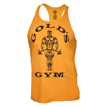 Golds Gym Classic Stringer Tank Top Gold S-XXL...