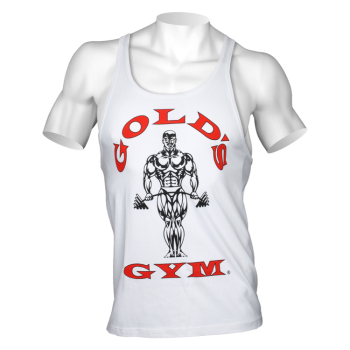 Golds Gym Classic Stringer Tank Top white