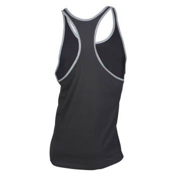 Golds Gym Muscle Joe Contrast Stringer Tank Black/Grey Marl