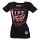 Olimp Live & Fight Lady´s T ROSE SKULL Black