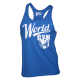 World Gym Modern Stringer Tank Top royal