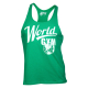 World Gym Modern Stringer Tank Top green