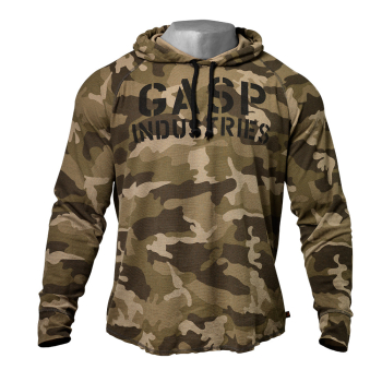 GASP Long Sleeve Thermal Hoodie  (220733) Camo XXL