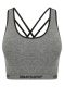 Golds Gym Ladies Seamless Crop Top Grey