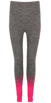 Golds Gym Ladies Seamless Legging grey pink