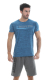 Golds Gym Crew Neck Performance T-Shirt Blue Marl