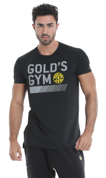 Golds Gym Crew Neck Performance T-Shirt Black XXL