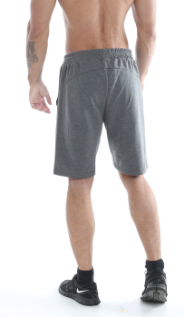 Golds Gym Embossed Short Charcoal Marl