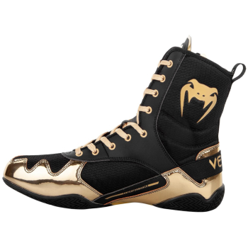 Venum Elite Boxing Shoes Boxstiefel Boxschuh Schwarz-Gold