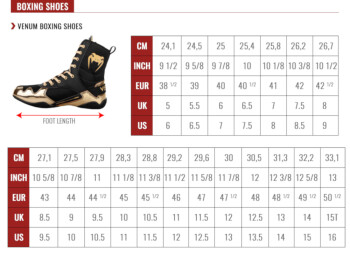 Venum Elite Boxing Shoes Boxstiefel Schwarz-Gold 42 (US 8,5)