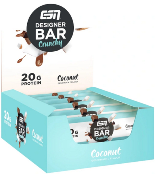 ESN Designer Bar Crunchy 12 x 60g Riegel Kiste Hazelnut...