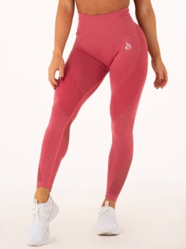 Ryderwear Seamless Tights Leggings Hot Pink Marl S