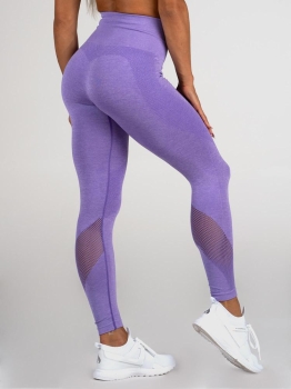 Ryderwear Seamless Tights Leggings Purple Marl