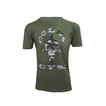 Golds Gym Camo Joe Printed T-Shirt Army