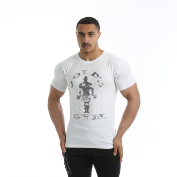 Golds Gym Camoflauge Joe Printed T-Shirt White...