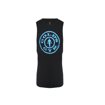 Golds Gym Drop Armhole Vest Tank Top black