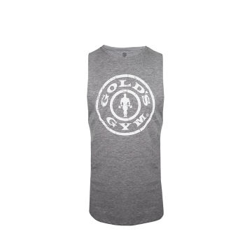 Golds Gym Drop Armhole Vest Tank Top grey marl l