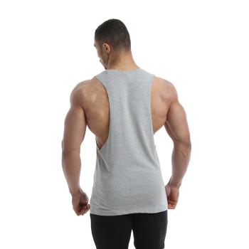 Golds Gym Drop Armhole Vest Tank Top grey marl xl