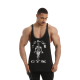 Golds Gym Camo Joe Printed Vest Tank Top black l