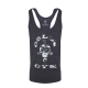 Golds Gym Camo Joe Printed Vest Tank Top charcoal marl