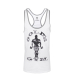 Golds Gym Camo Joe Printed Vest Tank Top white