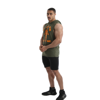 Golds Gym Mens Drop Armhole Sweatshirt army L