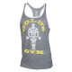 Golds Gym Muscle Joe Contrast Stringer Tank Grey Marl/White XXL