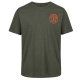 Golds Gym Basic Left Breast -Shirt army marl/orange