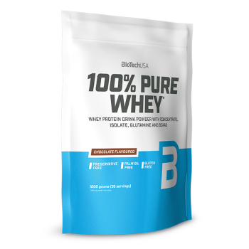 BioTech USA 100% Pure Whey 1000g Beutel Banane