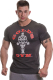 Golds Gym Muscle Joe T-Shirt charcoal marl red