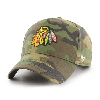 47 Brand Chicago Blackhawks Camo Grove MVP DT Snapback Cap