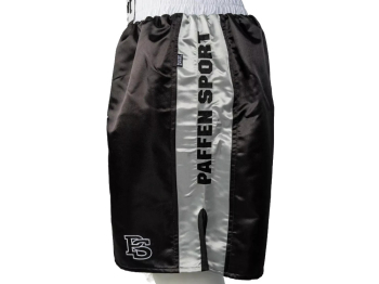 Paffen Sport PRO MEXICAN Profi Boxhose Schwarz-Silber