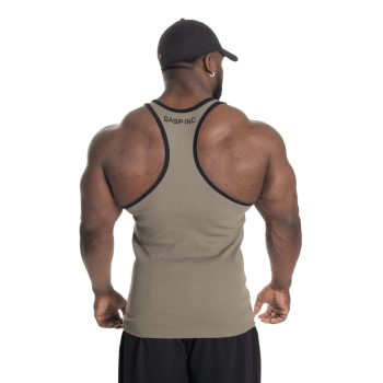 GASP Ribbed T-Back Washed Green L