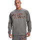 Under Armour Herren UA Rival Fleece Camo Script Pullover Grau