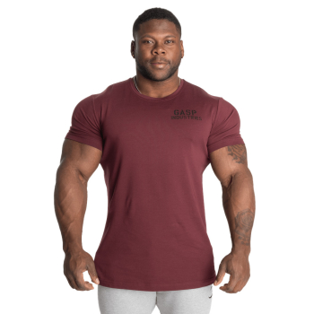 GASP 89 Classic Tapered Tee Maroon XXL