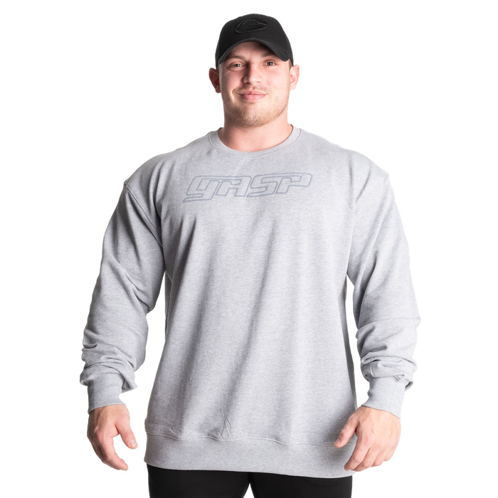 GASP Division Crewneck Grey Melange XXXXL