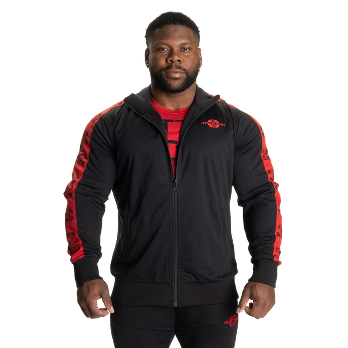 Better Bodies Bronx Track Jacket Black-Red XXXL