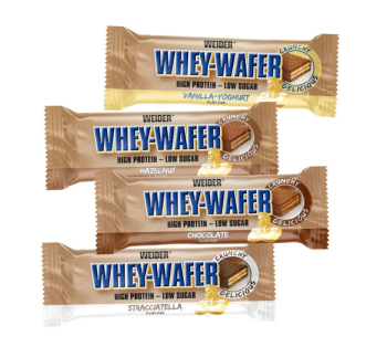 Weider 32% Whey-Wafer 12 x 35g Karton Haselnuss