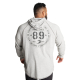 GASP Long Sleeve Thermal Hoodie Grey Melange