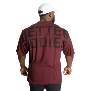 Better Bodies Union Iron Tee Maroon