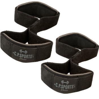 CP Sports Zughilfen Schlaufen Figure 8 Straps T12-3-Schwarz