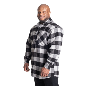 GASP Heavy Flannel Shirt Grey/Black