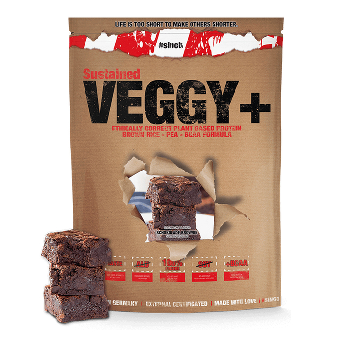 #sinob Veggy+ Vegan Protein 900g Pulver Beutel Mokka