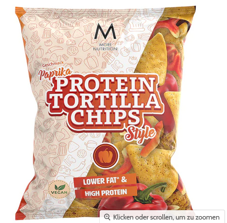 More Nutrition More Protein Tortilla Chips 50g Paprika Ungarisch